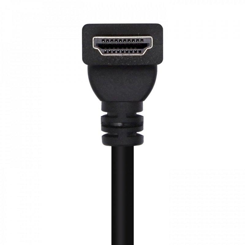 CABLE HDMI AISENS V2.0 ACODADO PREMIUM 4K60HZ A/M-A/M 1.0M