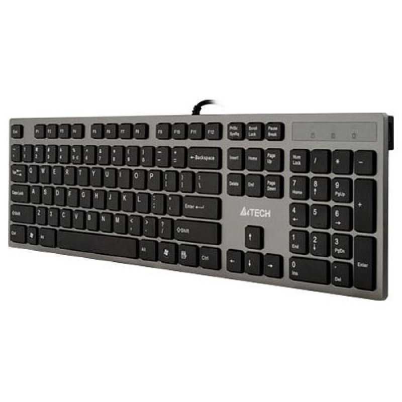 A4Tech KV-300H clavier USB QWERTY Noir, Gris