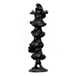 Les Schtroumpfs statuette Resin Smurfs Column Black Edition 50 cm