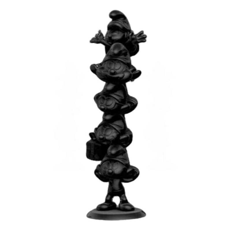 Les Schtroumpfs statuette Resin Smurfs Column Black Edition 50 cm