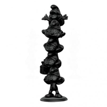 Les Schtroumpfs statuette Resin Smurfs Column Black Edition 50 cm