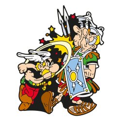 Plastoy - Astérix - Aimant en gomme Astérix le Gaulois Paff !