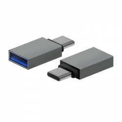 AISENS A108-0718 cable gender changer USB-C USB-A Grey