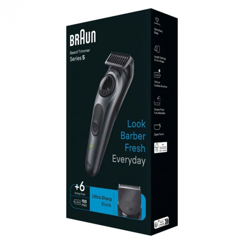 Braun BeardTrimmer BT5450 (dunkelgrau)