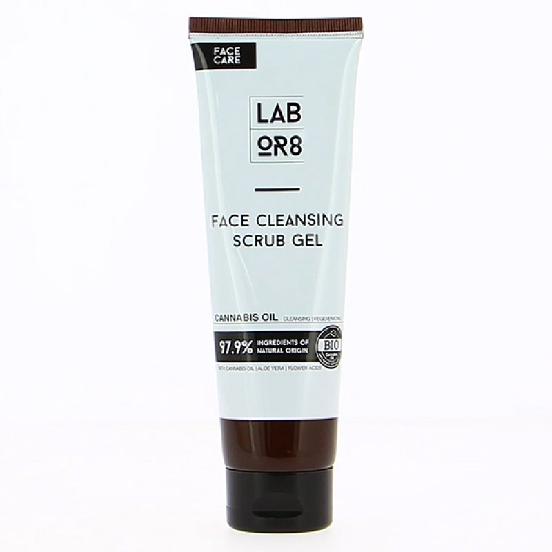LABOR8 Hemp Oil, Gel Exfoliant Pentru Curatare Faciala, 125ml