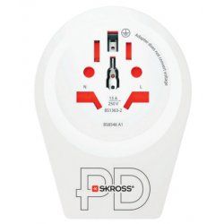 Skross 1.500290 adaptateur prise d'alimentation Type F Universel Blanc