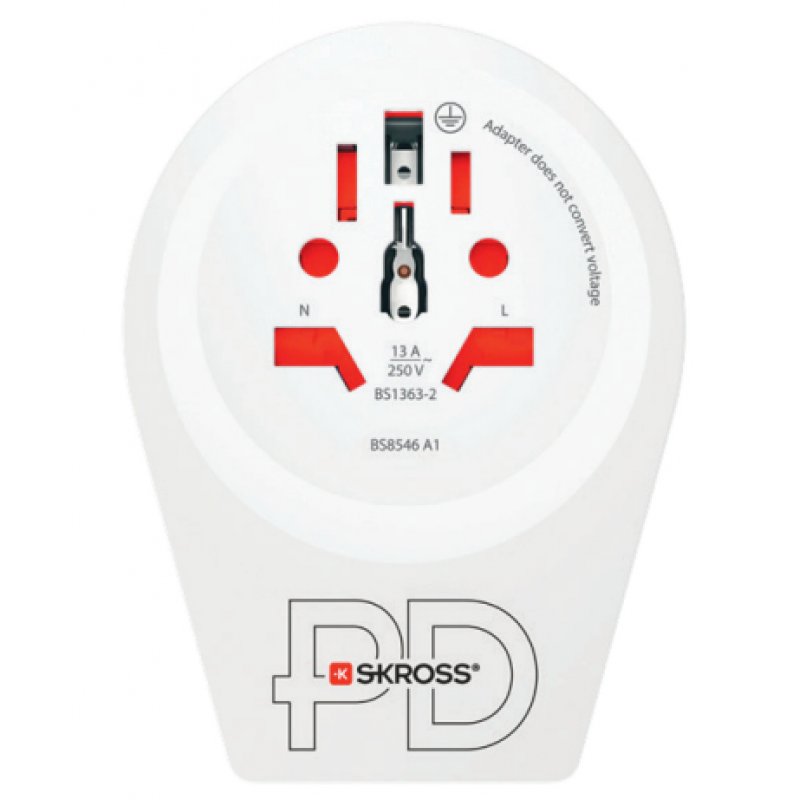 Skross 1.500290 adaptateur prise d'alimentation Type F Universel Blanc