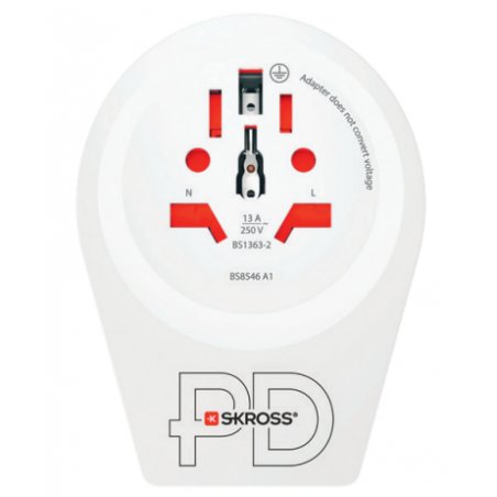 Skross 1.500290 adaptateur prise d'alimentation Type F Universel Blanc