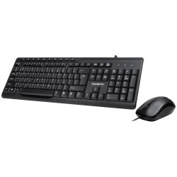 Gigabyte KM6300 clavier Souris incluse USB QWERTY Espagnole Noir
