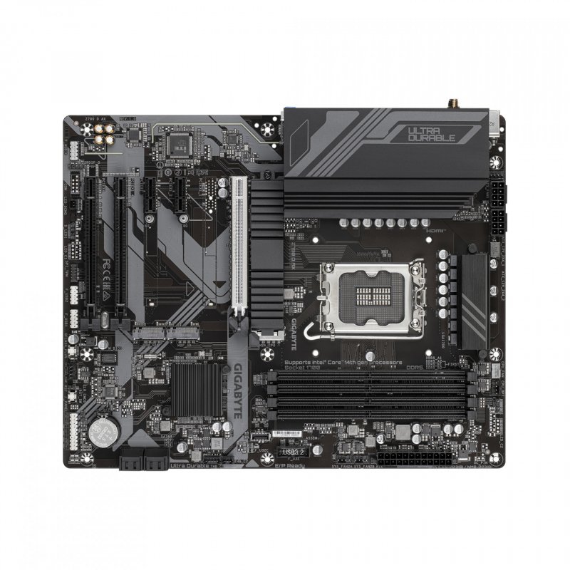 Gigabyte Z790 D AX Motherboard - Supports Intel Core 14th Gen CPUs, 12 1 1 Phases Digital VRM, up to 7600MHz DDR5 (OC),