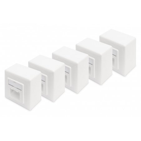 ZUB Digitus CAT 6 wall outl./shield. 2x RJ45 8P8C