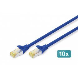 Digitus CAT 6A S/FTP patch cord, 10 pieces