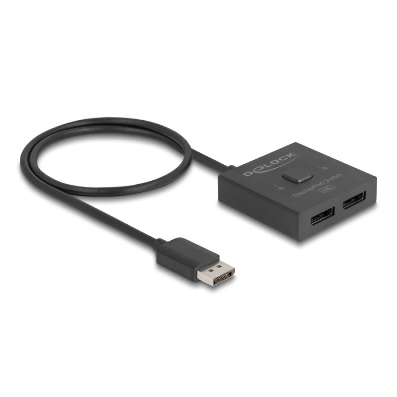Delock DisplayPort Switch 2 auf 1 bidirektional 8K