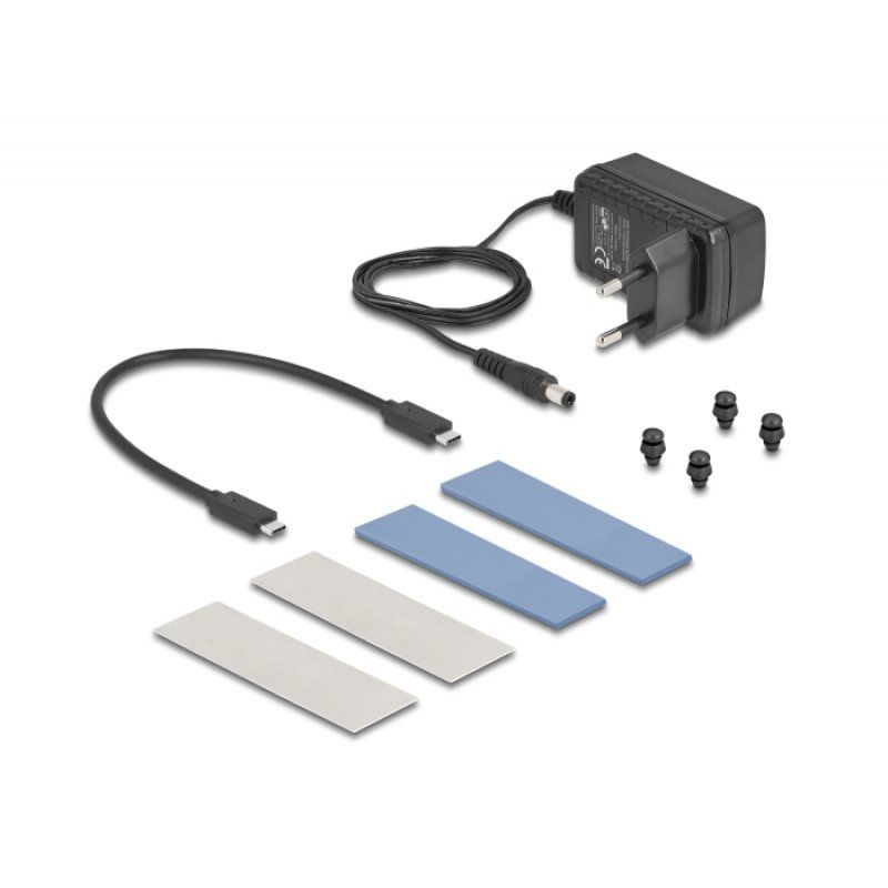 Externes USB 20 Gbps Gehäuse für 2 x M.2 NVMe PCIe SSD