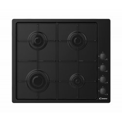 Candy CHW6LBB Black Built-in 60 cm Gas 4 zone(s)