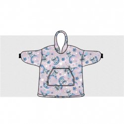 LILO & STITCH - Stitch - Sweat Poncho - Taille Enfant (7-14 ans)