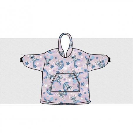 LILO & STITCH - Stitch - Sweat Poncho - Taille Enfant (7-14 ans)