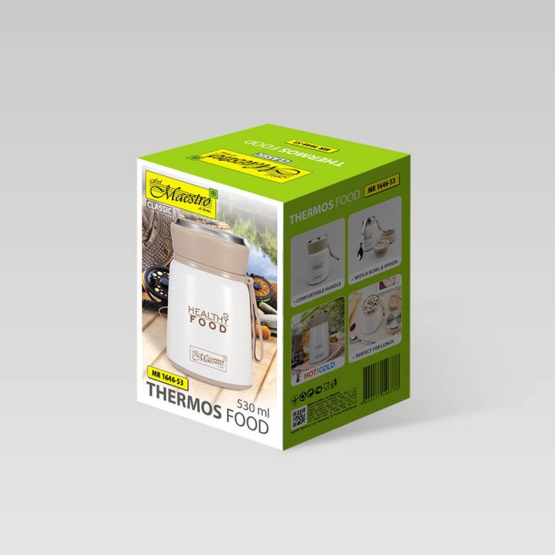 Feel-Maestro MR-1646-53 thermos 0,53 L Beige, Blanc