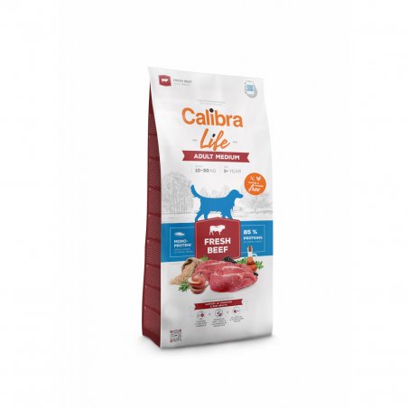 Calibra - Dog Life Adult Medium Fresh Beef 12 kg - (381149)