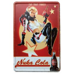 Fallout panneau métal Nuka Cola Girl