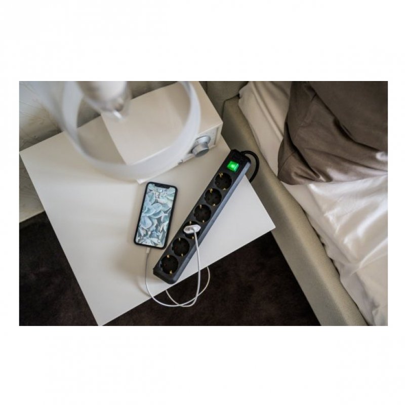 Brennenstuhl 1159500400 multiprise 3 m 6 sortie(s) CA Intérieure Noir