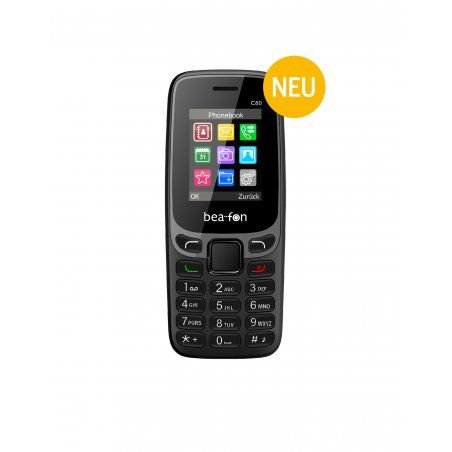 bea-fon Classic Line C80 Feature Phone Dual-Sim black