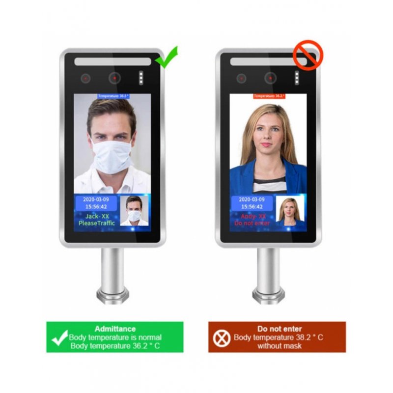 LECTOR PREMIER SLD-505 TERMOGRAFICO CON RECONOCIMIENTO FACIAL Y CONTROL ACCESOS