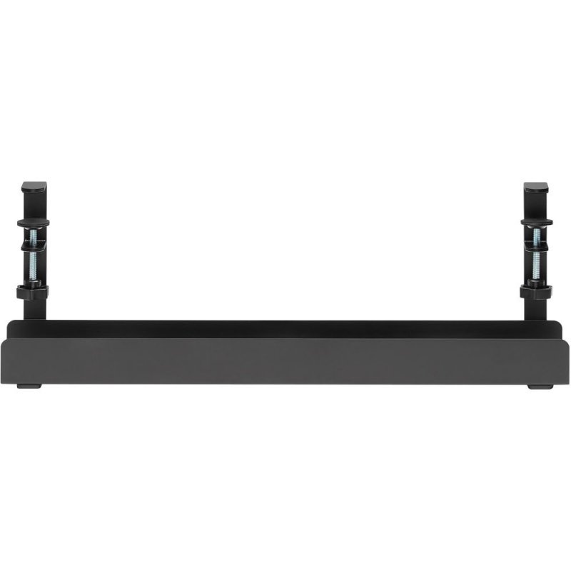 InLine Cable guide rail, for under-table mounting, with screw clamps, black