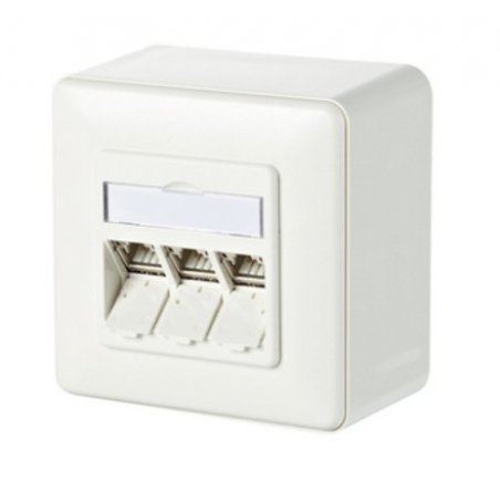 METZ CONNECT 130B11D30002-E prise de courant RJ-45 Blanc