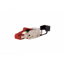 METZ CONNECT 25G RJ45 field plug pro connecteur de fils Rouge
