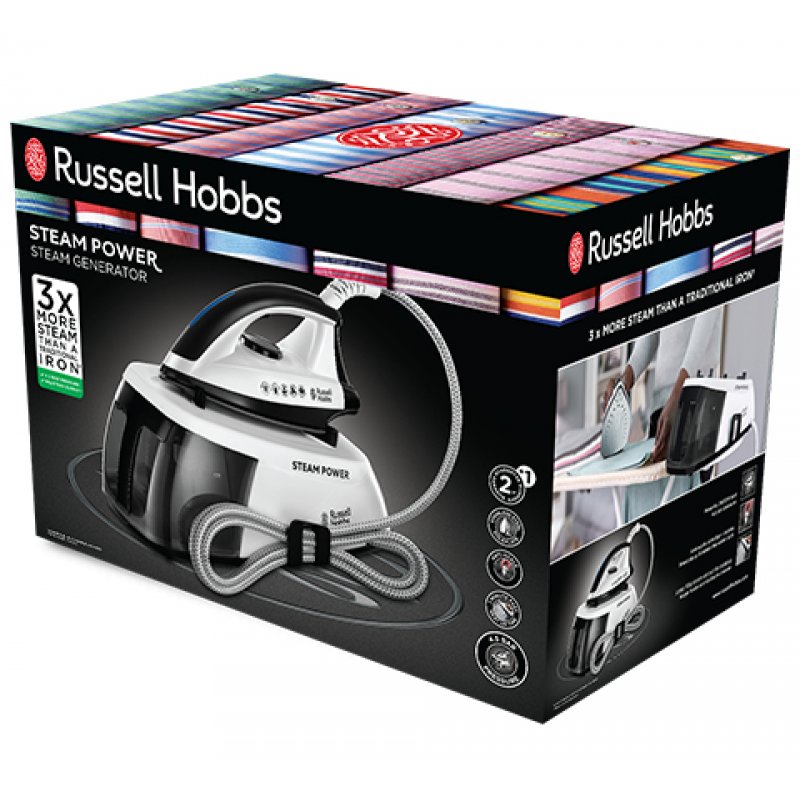 Russell Hobbs 24420-56 Centrale vapeur 1,3 L Semelle en acier inoxydable Blanc