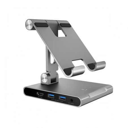 Podstawka ergonomiczna do iPad Pro ze stacją dokującą j5create Multi-Angle Stand with Docking Station for iPad Pro