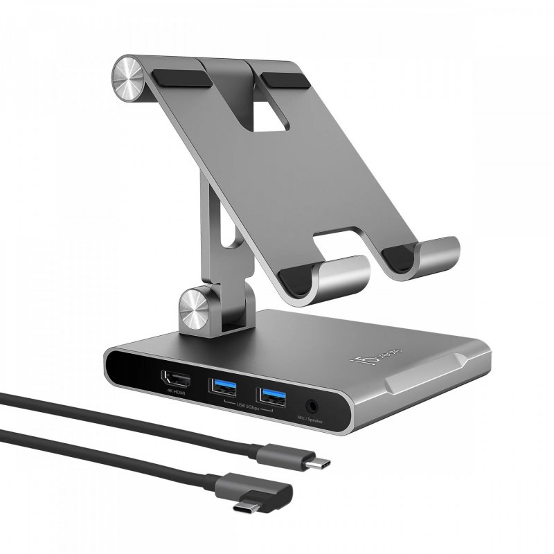 Podstawka ergonomiczna do iPad Pro ze stacją dokującą j5create Multi-Angle Stand with Docking Station for iPad Pro