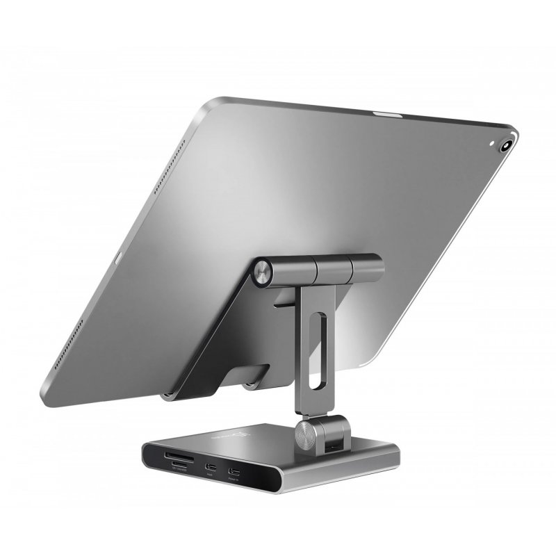 Podstawka ergonomiczna do iPad Pro ze stacją dokującą j5create Multi-Angle Stand with Docking Station for iPad Pro