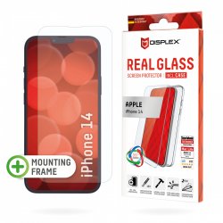 DISPLEX Panzerglas (10H) Schutzhülle für Apple iPhone 14 Eco-Montagerahmen, Case, Tempered Glas,