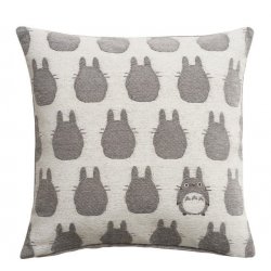 Mon voisin Totoro oreiller Silhouette Totoro Gris 45 x 45 cm