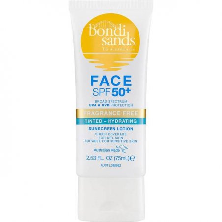 Bondi Sands - SPF 50 Fragrance Free Tinted Face Lotion (Hydrating) 75 ml