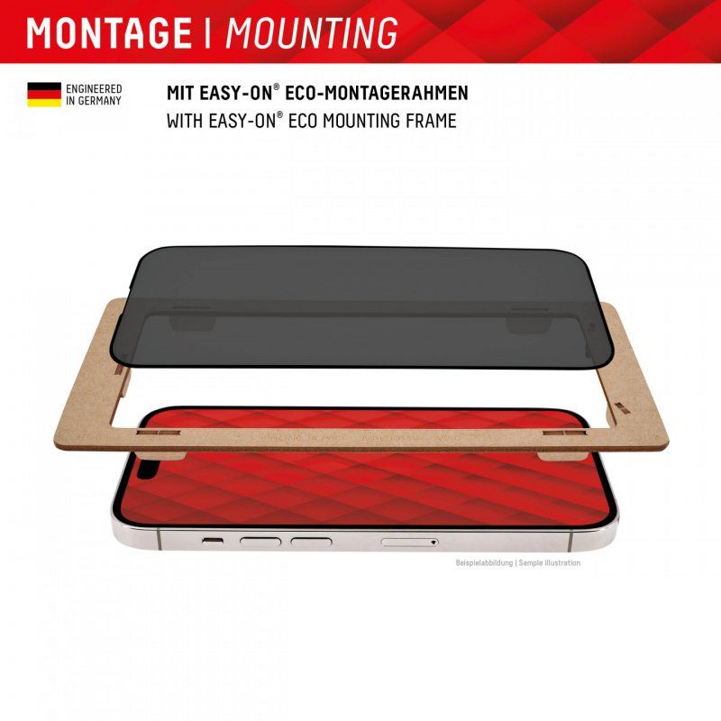 DISPLEX Privacy Full Cover Panzerglas (10H) für Samsung Galaxy S24 