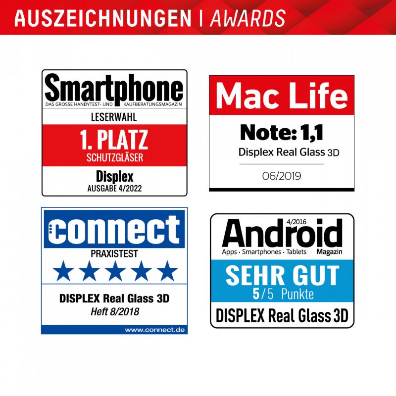 DISPLEX Full Cover Panzerglas (10H) für Samsung Galaxy S24 Ultra Eco-Montagerahmen, volle Displayabdeckung, Tempered