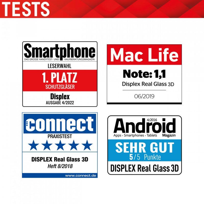 DISPLEX Full Cover Panzerglas (10H) für Apple iPhone 13/13 Pro/14