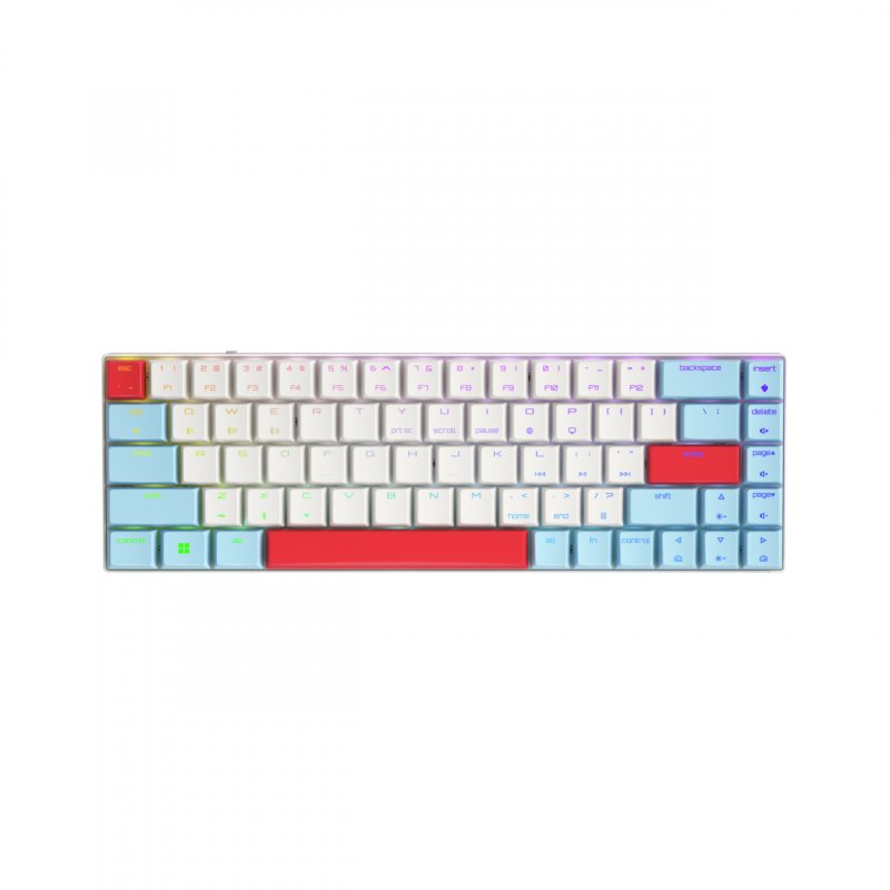 CHERRY MX-LP 2.1 Compact Wireless clavier RF sans fil Bluetooth QWERTY Anglais Blanc