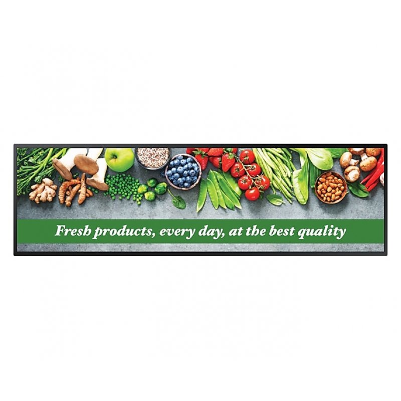 Samsung LH37SHCEBGBXEN affichage de messages Conception panoramique 94 cm (37") LCD Wifi 700 cd/m² Noir Tizen 7.0 24/7