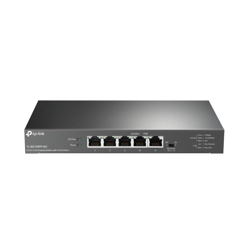 TP-Link TL-SG105PP-M2 commutateur réseau Non-géré Gigabit Ethernet (10/100/1000) Connexion Ethernet, supportant