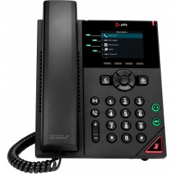 POLY VVX 250 4-Line IP Phone and PoE-enabled GSA/TAA téléphone fixe