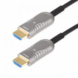 StarTech.com Câble Optique Actif (AOC) HDMI 2.1 Hybride de 9,1m, CMP, Plénum, Câble Fibre Optique HDMI 2.1/2.0
