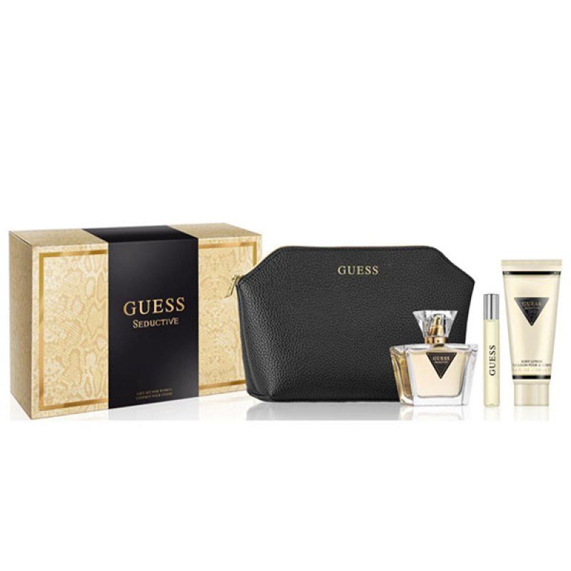 Set Guess Seductive, Femei, Eau De Toilette 75 ml Lotiune Corp 100 ml Eau De Toilette 15 ml Geanta Cosmetice