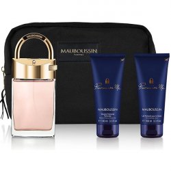 Set Mauboussin Promise Me, Femei, Eau De Parfum 90ml Gel de Dus 100ml Lotiune Corp 100ml Geanta Cosmetice