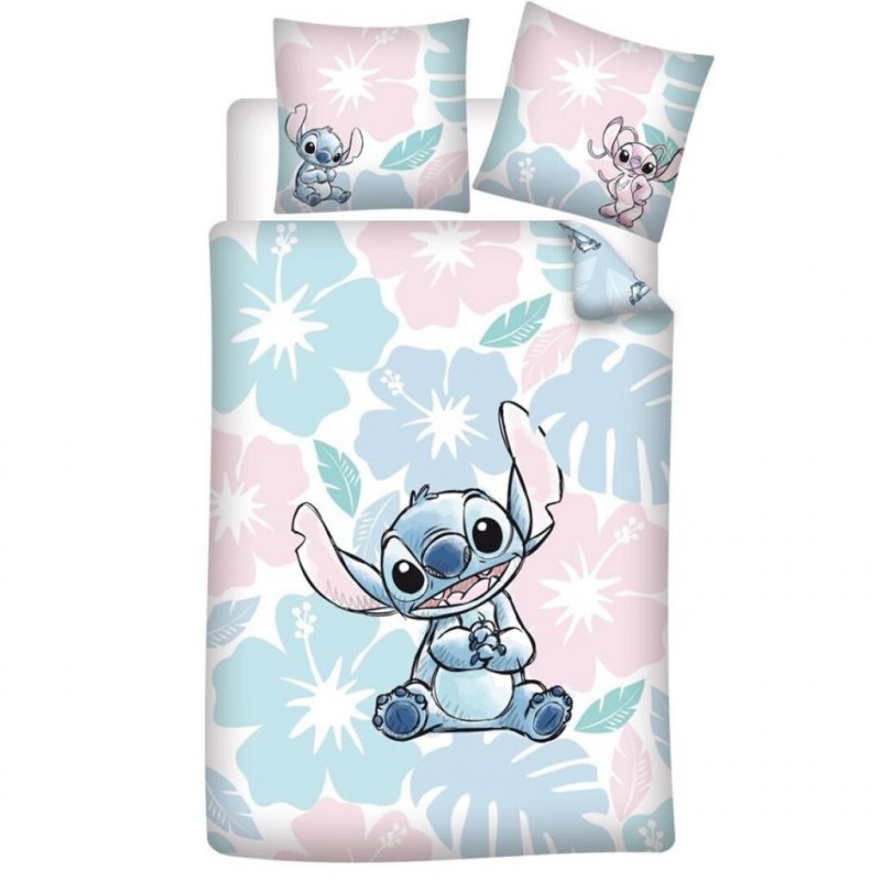 LILO & STITCH - Parure de lit 140x200cm 65x65cm - Stitch