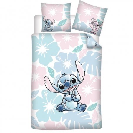 LILO & STITCH - Parure de lit 140x200cm 65x65cm - Stitch