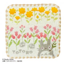 MON VOISIN TOTORO - Totoro Fleurs Sauvages - Mini Serviette 25x25cm